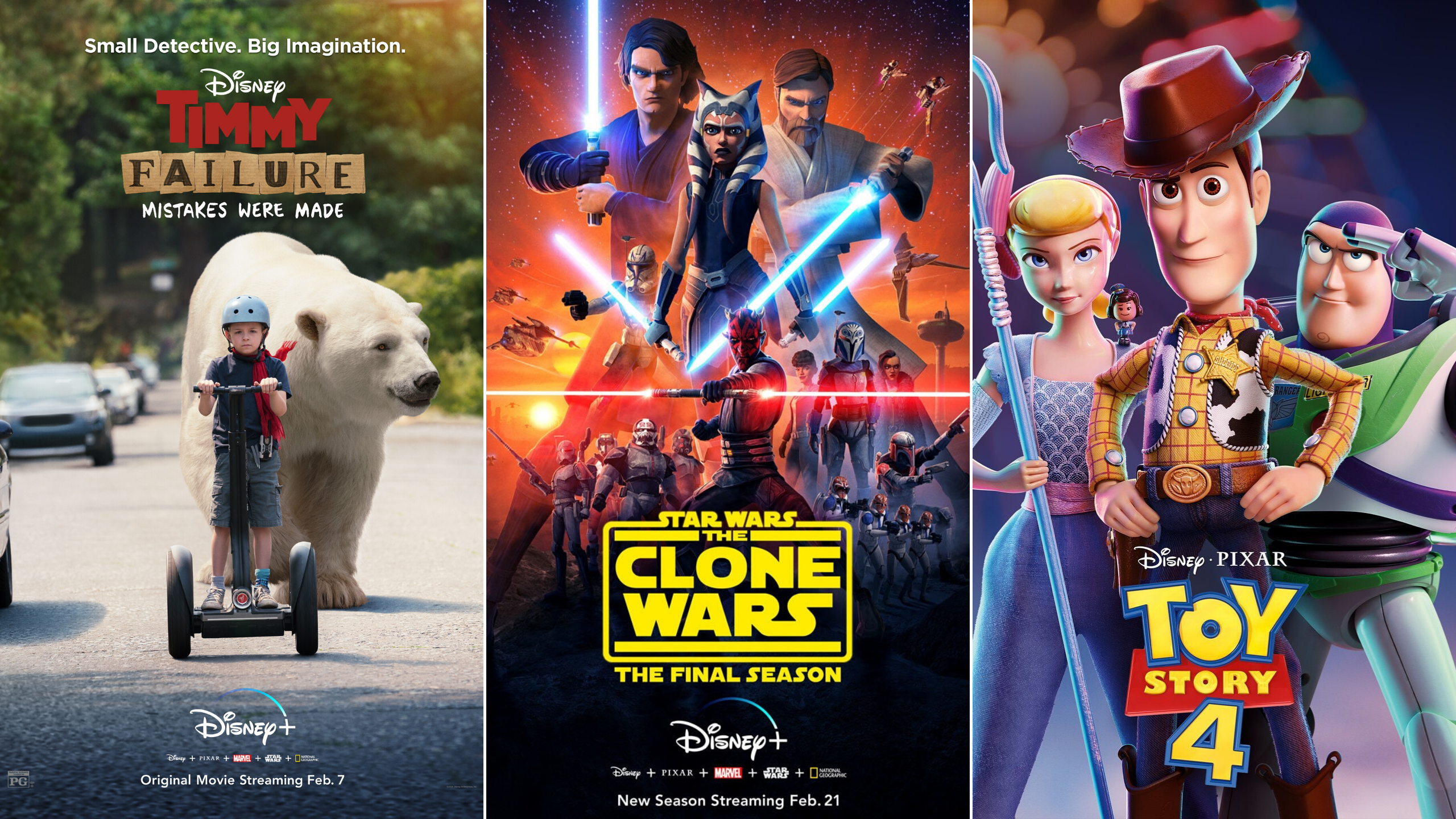 Descendants 3, Toy Story 4, Star Wars: The Clone Wars, Timmy Failure and everything else coming to Disney Plus in February 2020.
