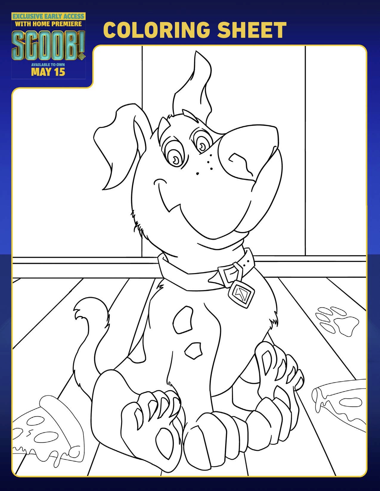 SCOOB Coloring Pages Scoob