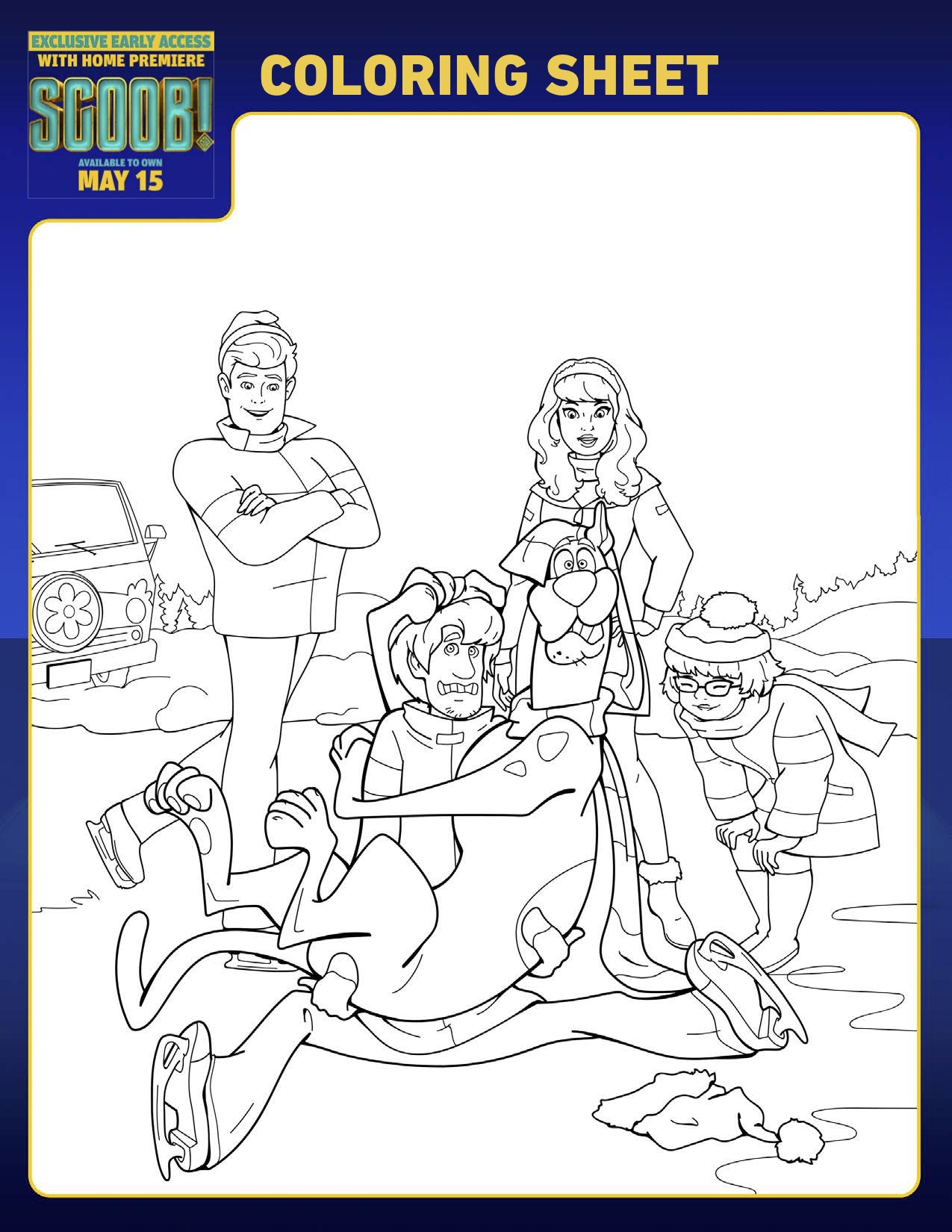 SCOOB Coloring Pages Scooby And The Gang