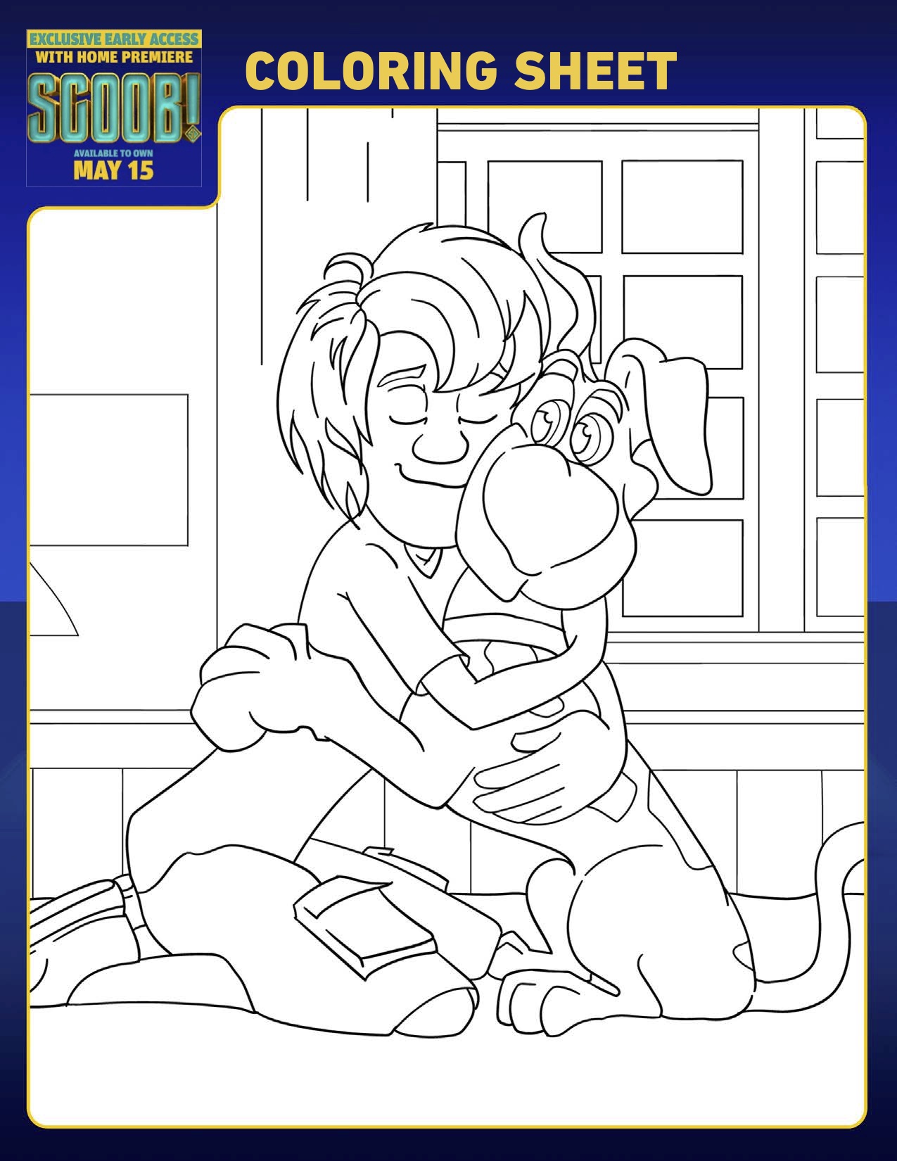 SCOOB Coloring Pages Shaggy Scoob