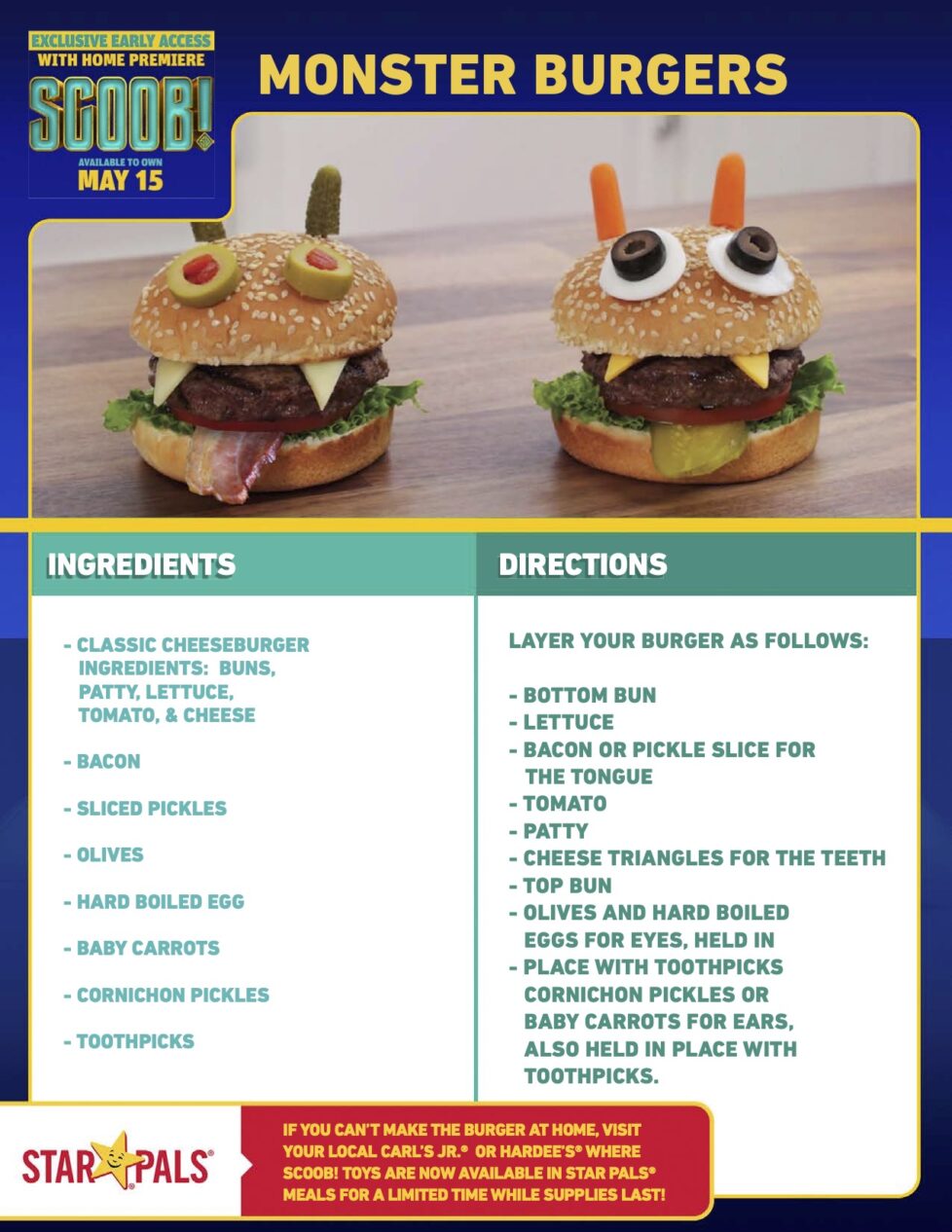 SCOOB Monster Burger Recipe