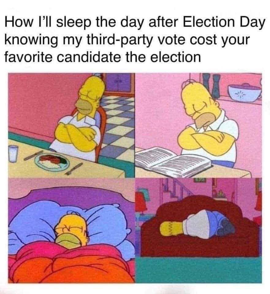 election 2020 memes the simpsons