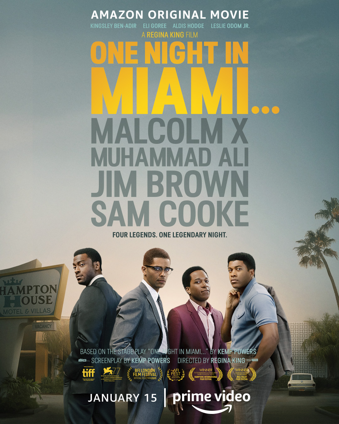 black movies 2021 one night in miami amazon prime video poster